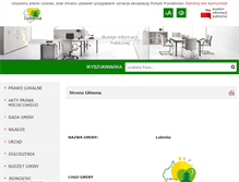 Tablet Screenshot of bip.lubenia.pl